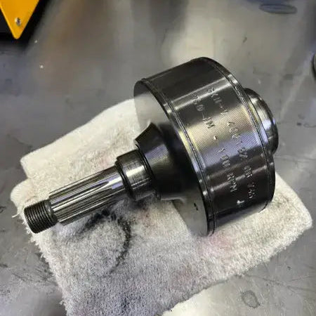 Lamborghini viscous coupling assembly on workshop bench