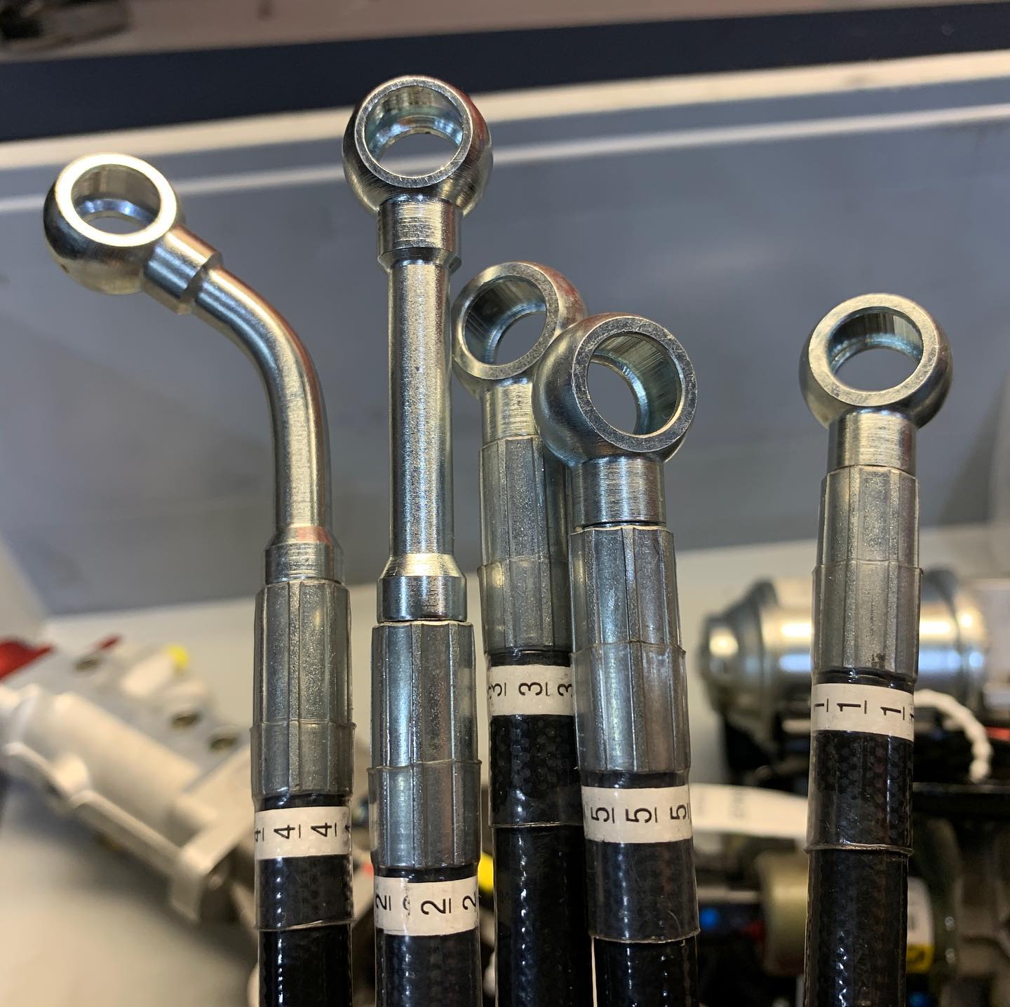 Ferrari F430 06(My) - 08, F430 Scuderia F1s & F430 (RHD) Hydraulic F1 hose set.